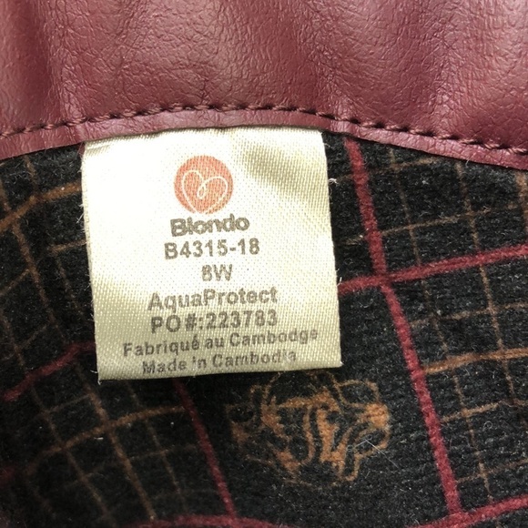 𝅺blondo waterproof ankle burgundy boot Size 8 - Picture 9 of 11